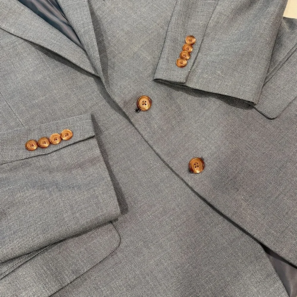 ~ Lauren Ralph Lauren 44R Men's LRL Blazer Sport Coat Blue Texture 44 R